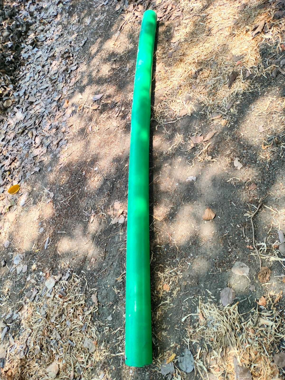 Green Hdpe Pipe - Pvc Material, 6 Inch Outer Diameter, Green And Black Color, 8mm Thickness | Socket Joint, Round Shape Design