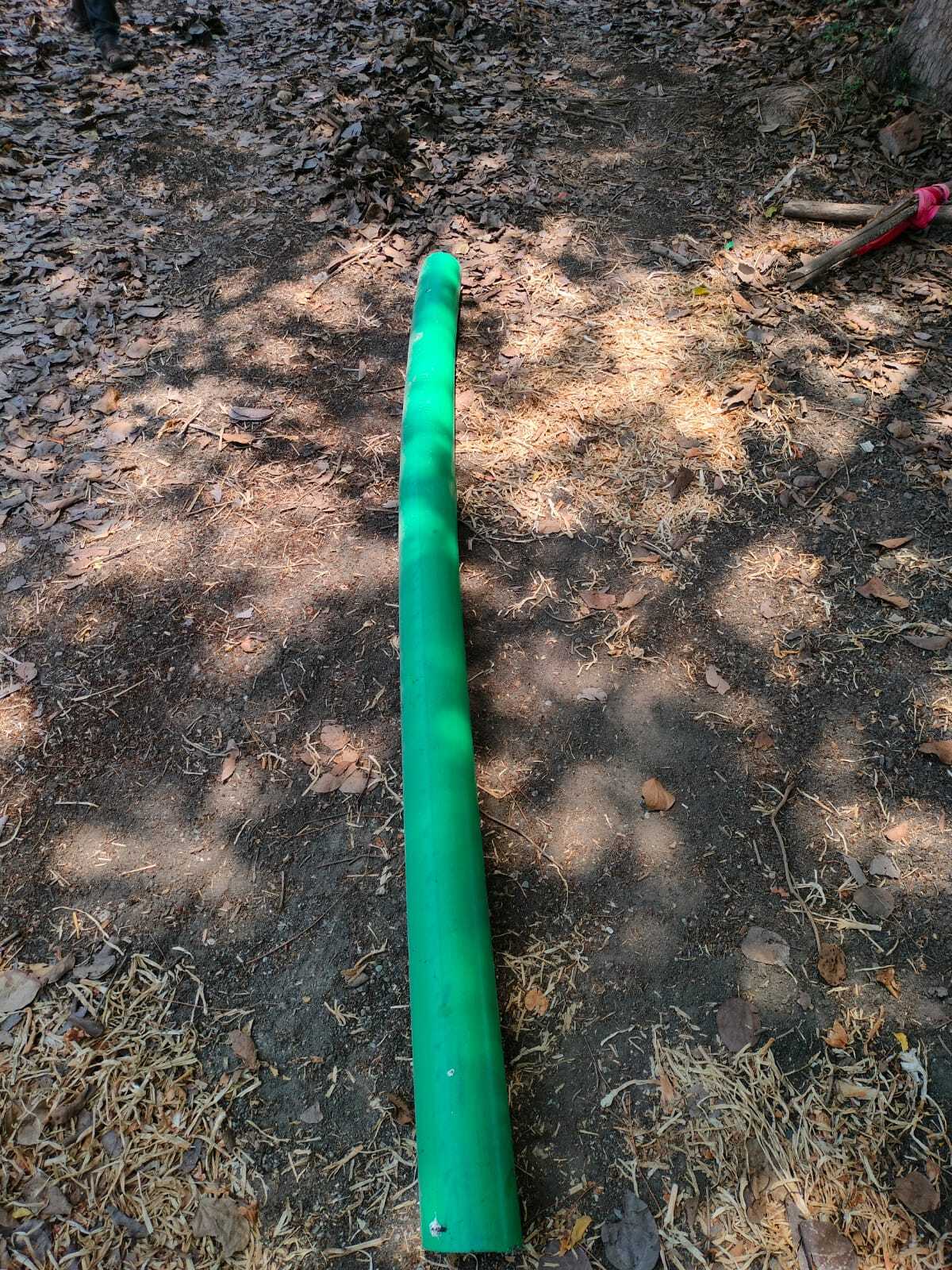 Green Hdpe Pipe - Pvc Material, 6 Inch Outer Diameter, Green And Black Color, 8mm Thickness | Socket Joint, Round Shape Design