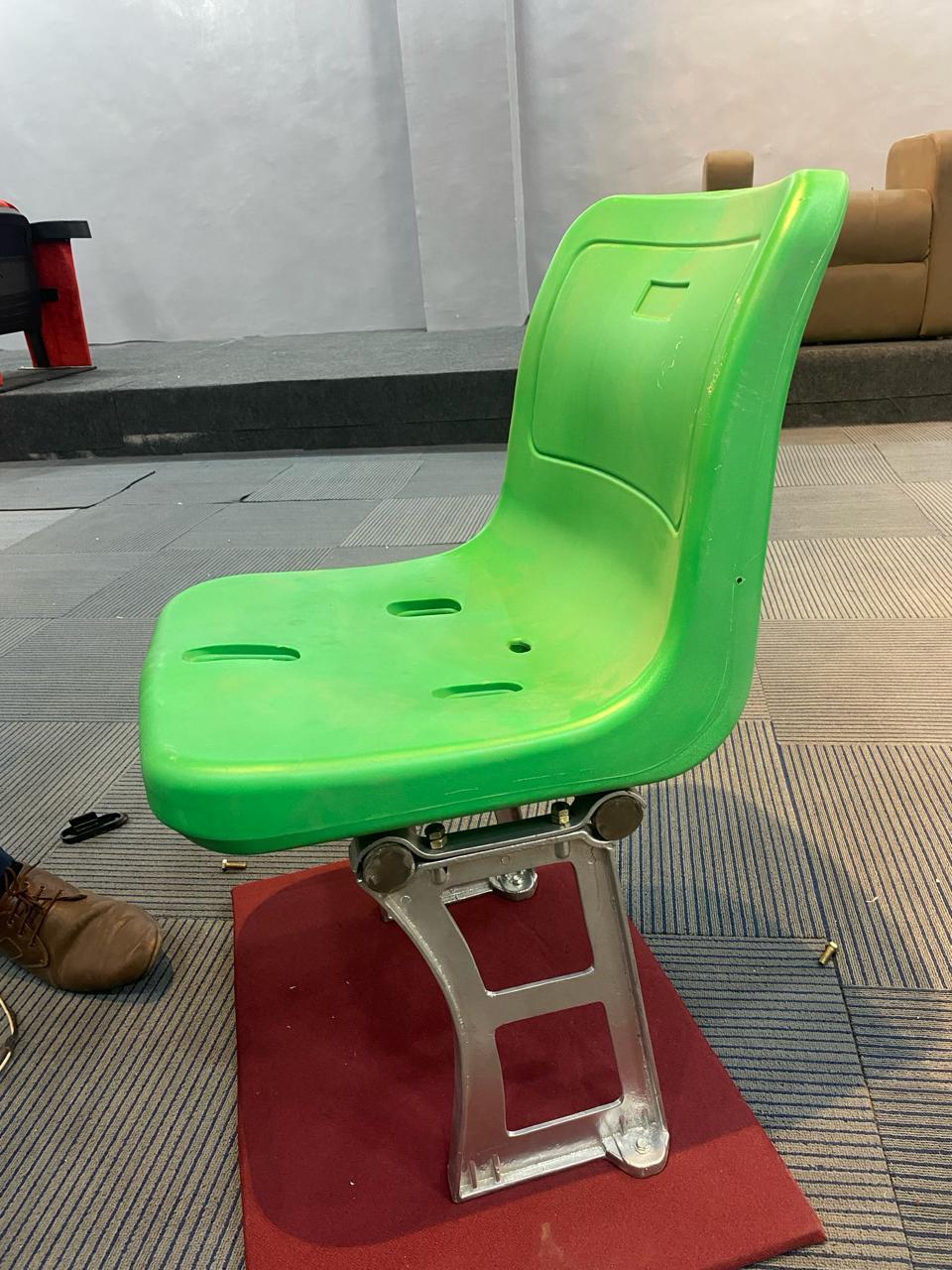 Stadium Seating Chair - Hdpe & Aluminum Die Casting, Uv Resistant, Comfortable, Durable, Easy To Clean, Lightweight, Stackable, Weatherproof