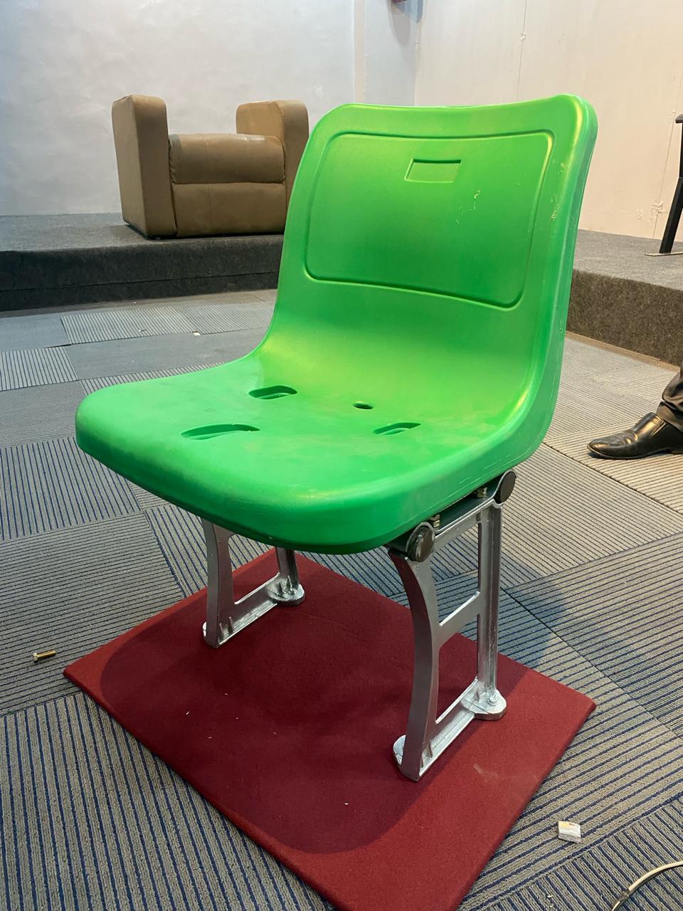 Stadium Seating Chair - Hdpe & Aluminum Die Casting, Uv Resistant, Comfortable, Durable, Easy To Clean, Lightweight, Stackable, Weatherproof