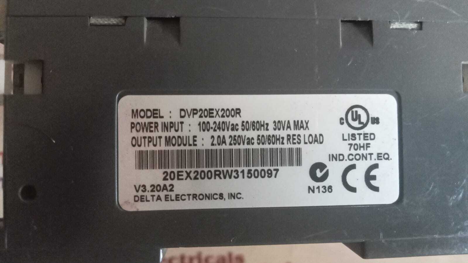 Delta Dvp20ex200r Plc