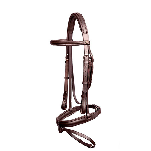 English Leather Diamante Bridle With Softy Padded - Application: Horse Riding