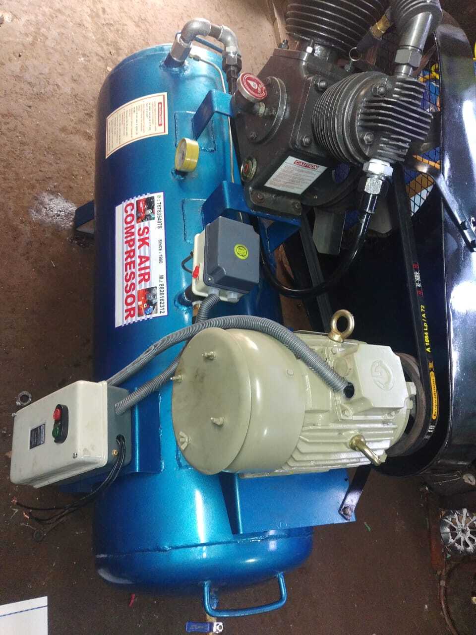 3hp Industrial Air Compressor - Color: Blue