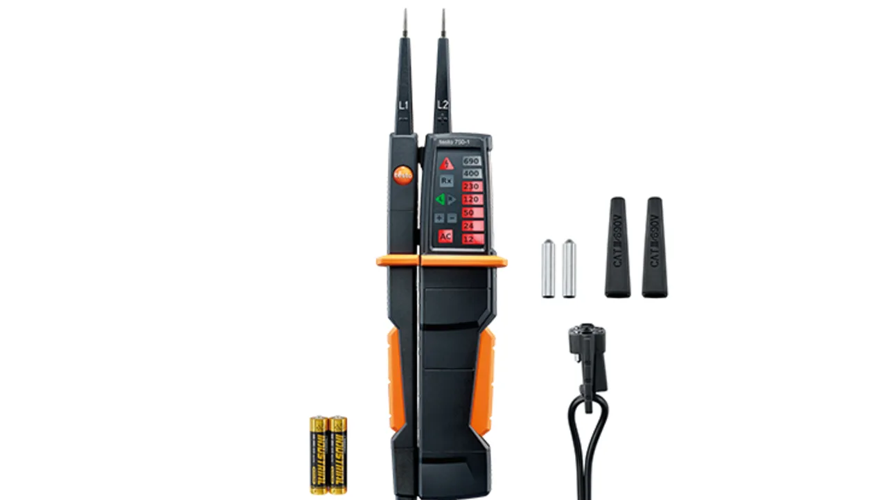 Voltage Tester - Stainless Steel Alloy, 270x65x35 Mm , Digital Display With Fibre-optic Voltage Indication