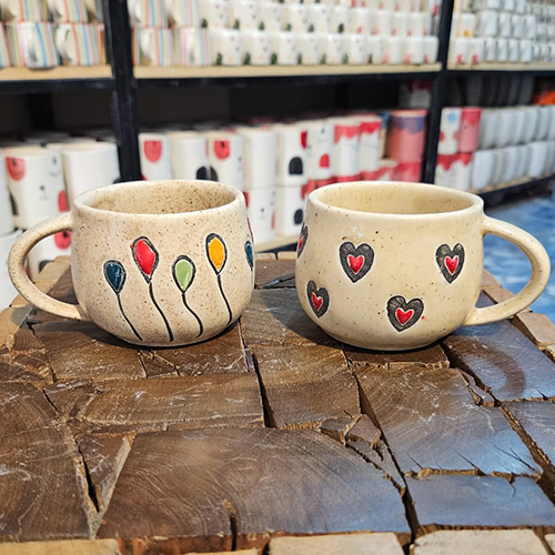 Coffee Mug - Ceramic, Different Sizes Available, Multicolor | Good Quality Design For Everyday Use