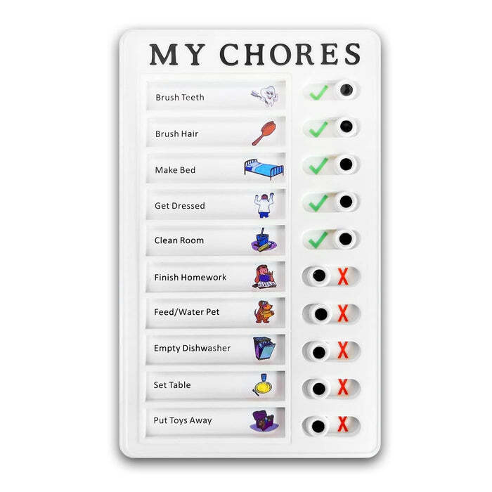 Portable My Chores Home Note Board Management Planning Memo