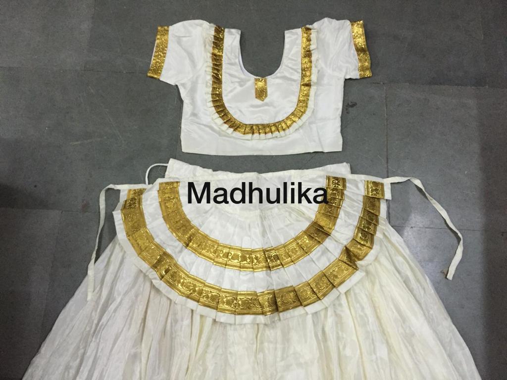 Mohiniyattam Cotume - Color: White