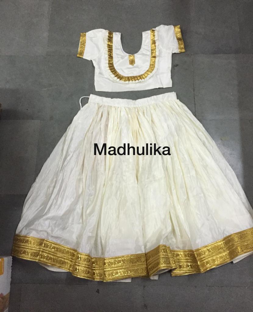 Mohiniyattam Cotume - Color: White