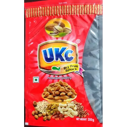सूखे मेवों के प्रिंटेड पाउच