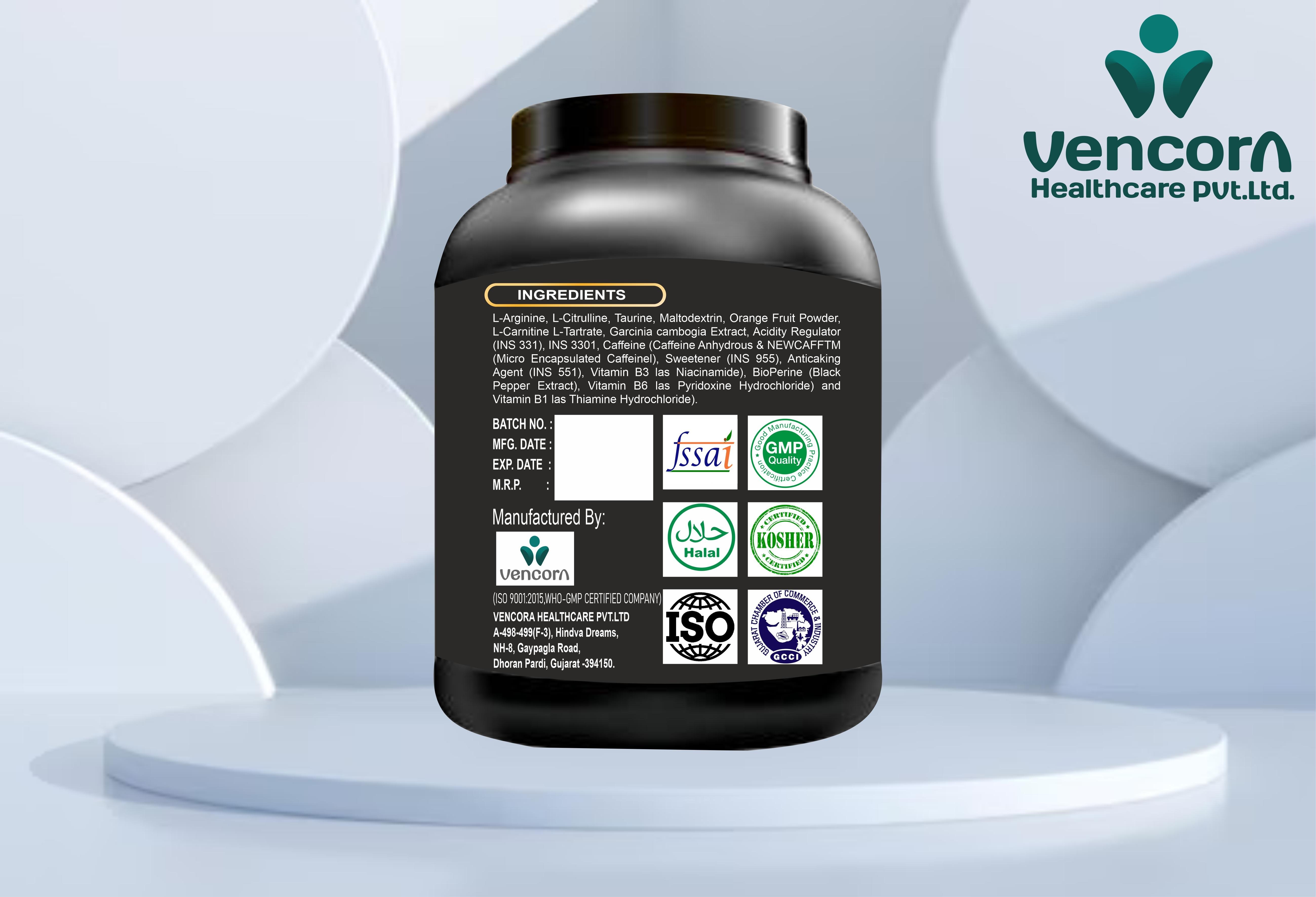 Pre/post Workout-10 - Customized Flavor Powder | Focus, Energy Boost, Improved Performance, 36-month Shelf Life
