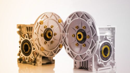 Aluminum Worm Gearbox - Color: Silver