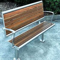 Garden Bench - Color: Brown