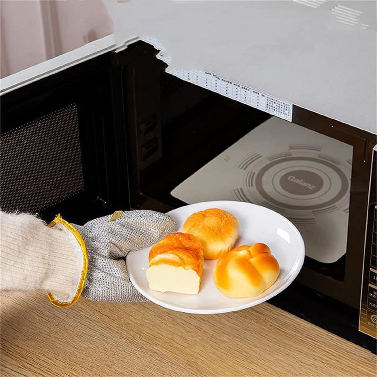 Reusable Wire Dishwashing Gloves - Stainless Steel Wire & Pvc, Standard Size, Silver & Grey | Waterproof, Latex-free, Anti-slip, Dishwasher Safe