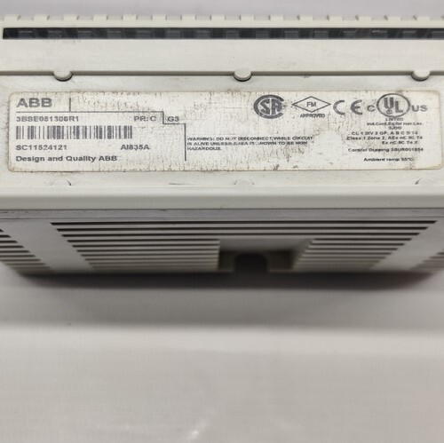Abb 3bse051306r1 Input Module - Plastic, 130x35x120 Mm, Green, 16 Digital Inputs, 24v Dc, Din Rail Mount, Hot-swappable, Led Indicators