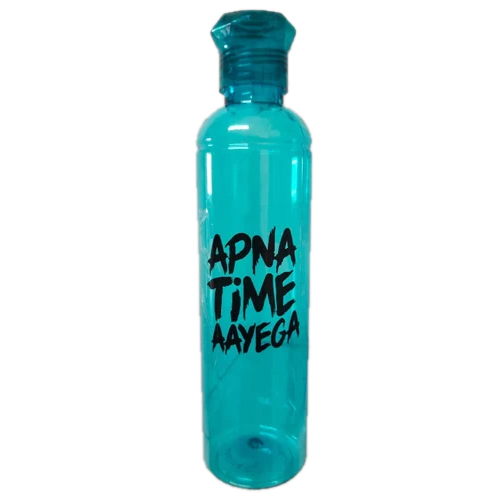 500ml Fridge Plastic Bottle - Plastic, Medium Size - Blue Color, Round Shape | Ideal Water Bottle For Everyday Hydration