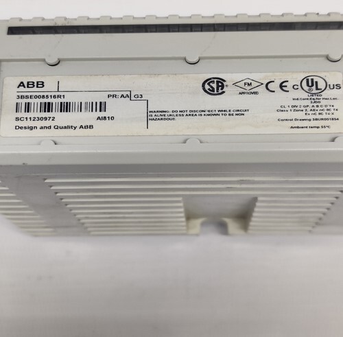 Abb 3bse008516r1 Input Module - Polycarbonate, 127x35x120 Mm, Grey Matte, 16 Digital Inputs, Din Rail Mountable, Ip20, Status Indication Leds