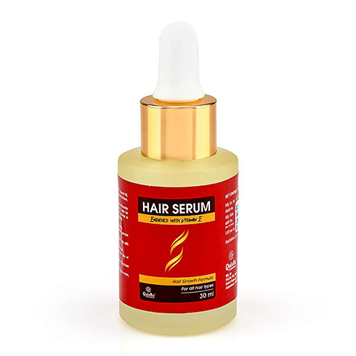 30ml Hair Serum - Gel-Based Formula, For All Hair Types | Enriched with Vitamin A, E, Gunja & Baheda Oil Extracts, Non-Greasy & Lightweight