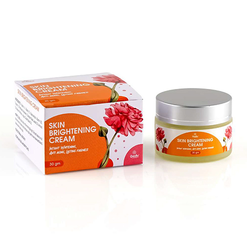 Skin Brightening Cream - 30g Herbal Formulation | Alcohol-Free, Radiant Glow with Vitamin A, E & Niacinamide, Suitable for All Skin Types