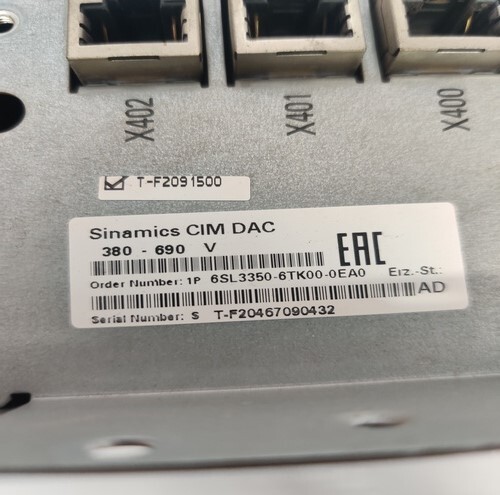 Siemens 6sl3350-6tk00-0ea0 Control Interface Module