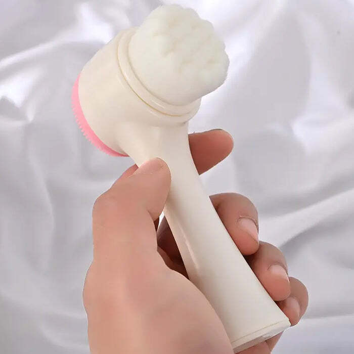 2 In 1 Facial Brush Cleansing | Manual Face Scrubber