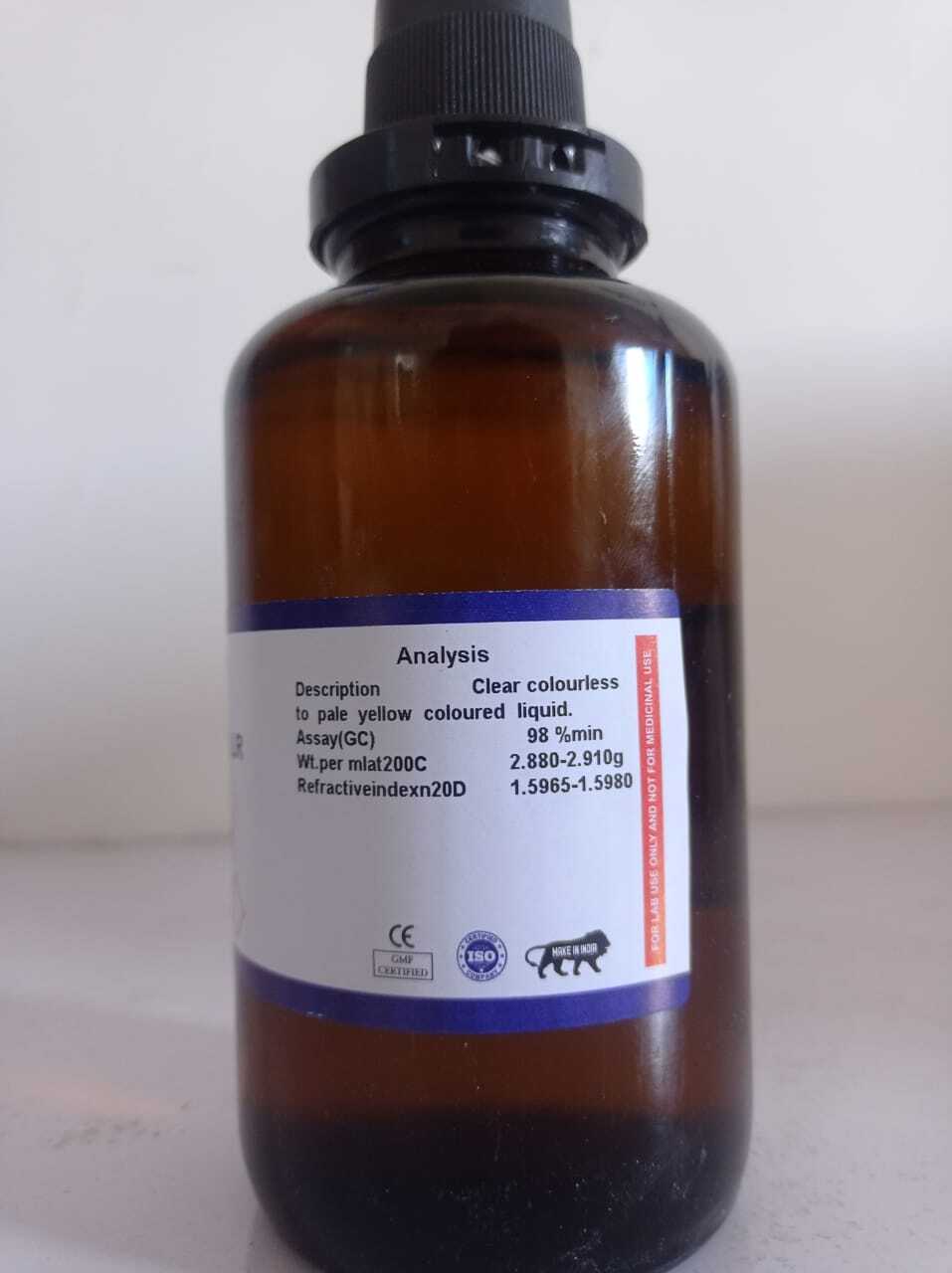 Bromoform (500 Ml) - Chemical Formula: Chbr3, Color: Colorless, Density: High | High Purity, High Refractive Index, Laboratory Reagent