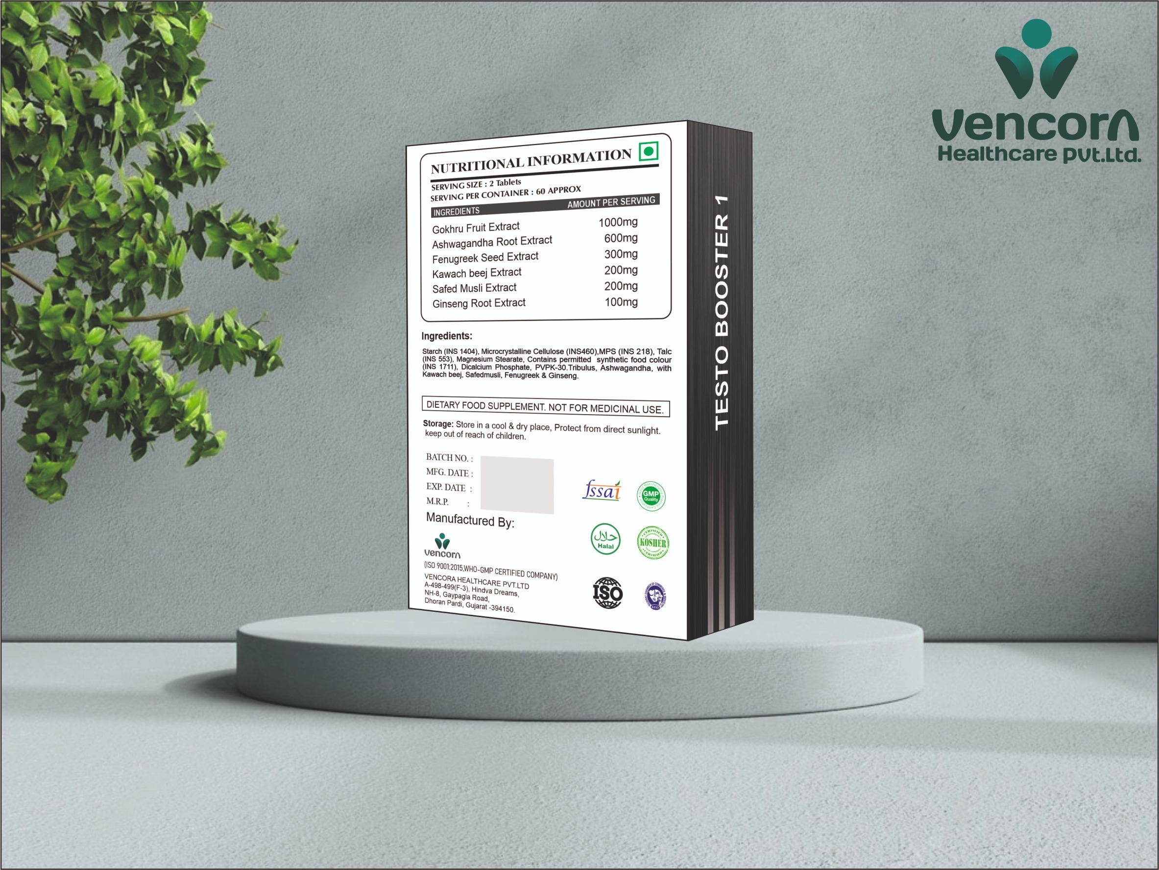 Testo Booster Tablet-1 - Best Before: 36 Months