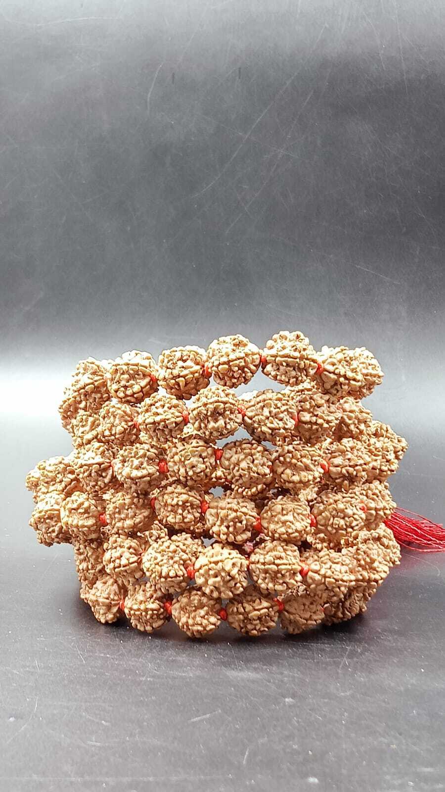 Nepali 5 Mukhi Rudraksha Mala (Rare Small Size ) - Occasion: Religious