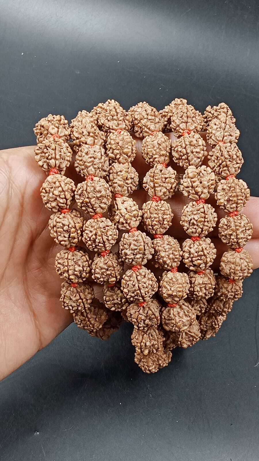 Nepali 5 Mukhi Rudraksha Mala (Rare Small Size ) - Occasion: Religious