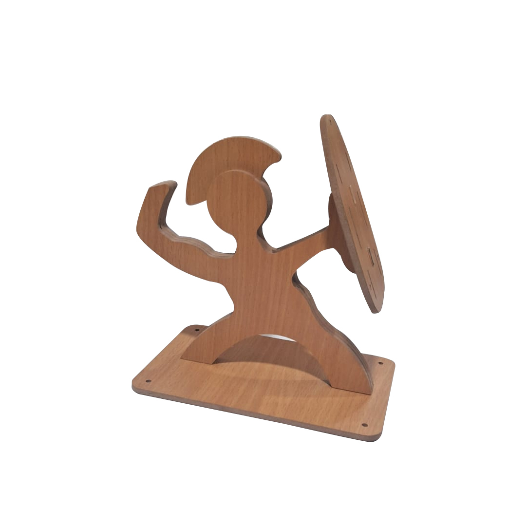 Knife Stand - Mdf Material, Compact Design, Brown Finish | Multiple Slot Sizes For Versatile Knife Storage And Display