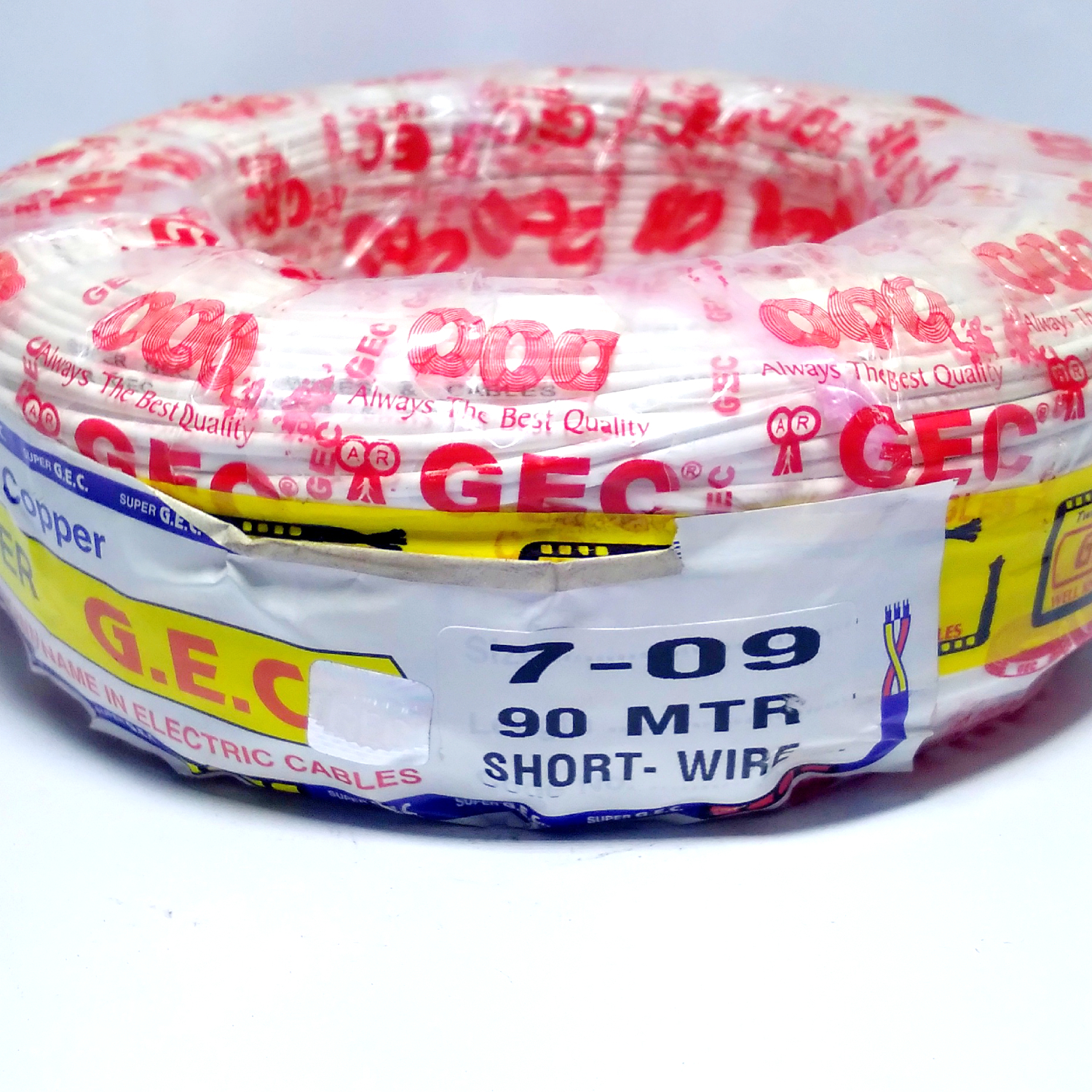 04-09 Parallel Flat Copper Wire 82 Mtr (White) - 82 Meter Length, Copper Conductor, Rated 11 Amp, 1100v Surge Voltage, Ideal For Industrial/domestic Use