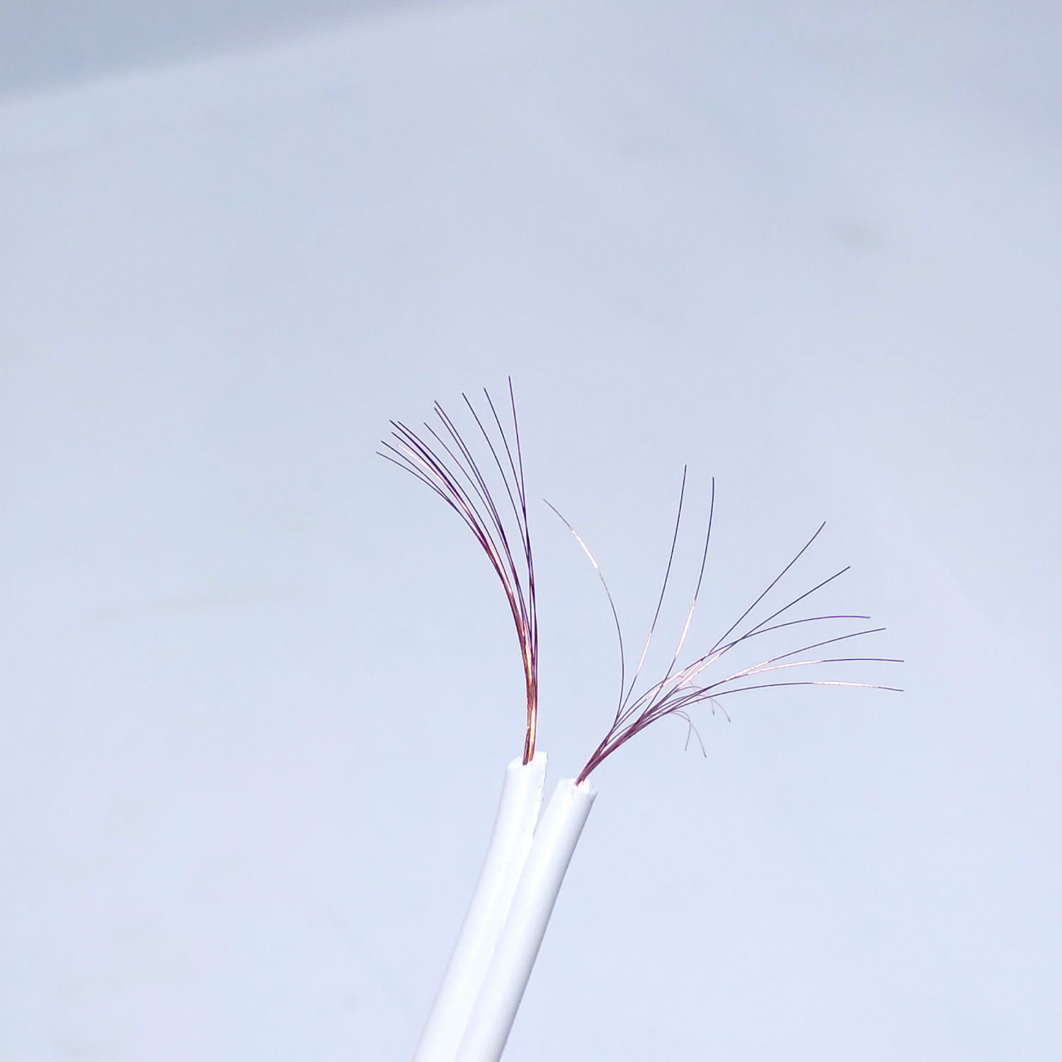 14/76 Gec Parallel Flat Wire 82 Mtr (White) - Color: White