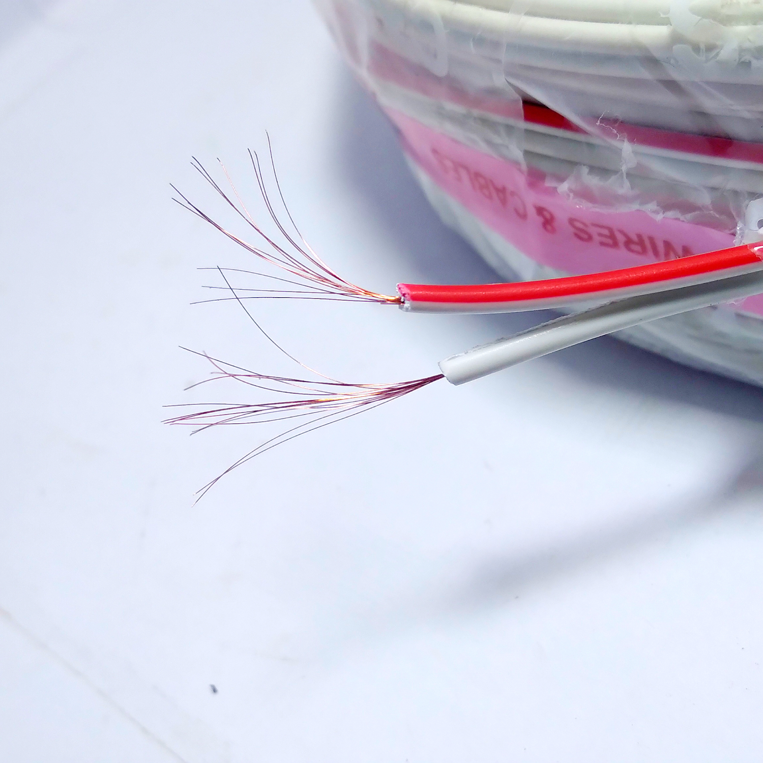 14/76 Beltak Parallel Flat Wire 67 Mtr (White) - Conductor Material: Copper