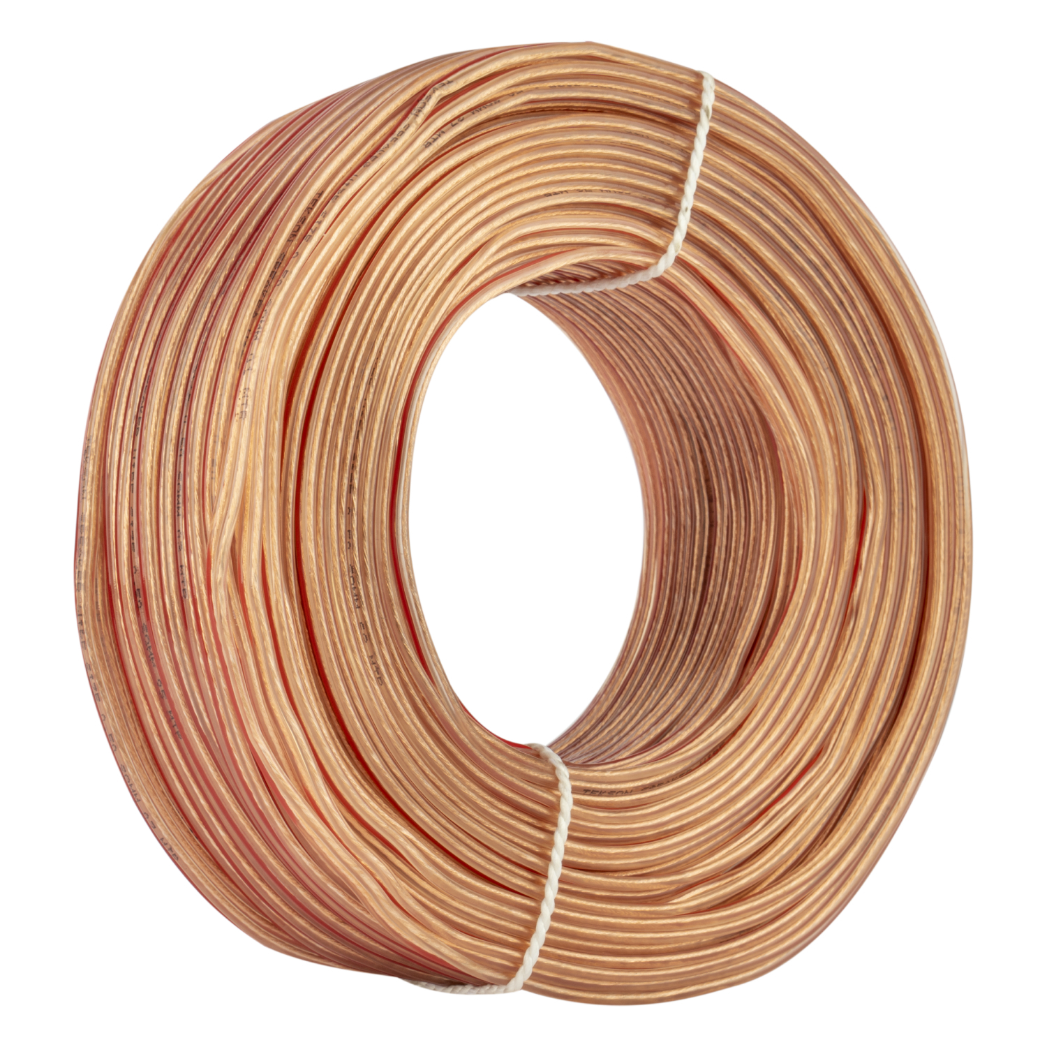 White 16-20 Parallel Flat Copper Wire 90 Mtr (Transparent)