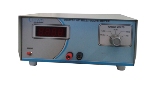 Digital Ac Milli Voltmeter By Crown Electronic Systems