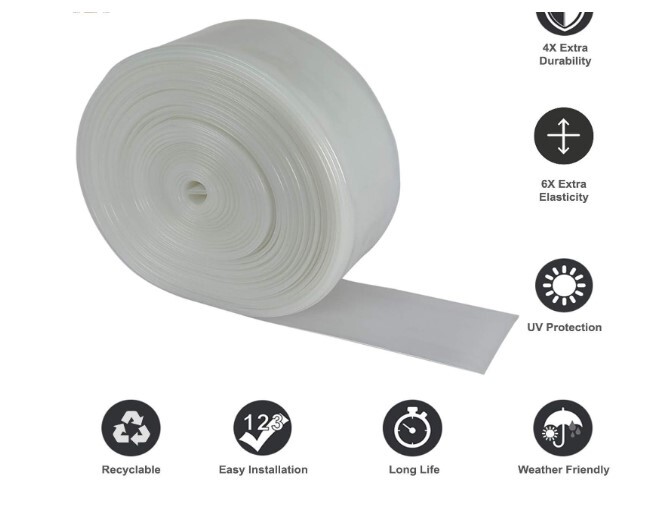 White Lapeta Pipe 4 Inch / Krishi Pipe 4 Inch A 400 Feet (122 Meter) Plastic 100% Vergin