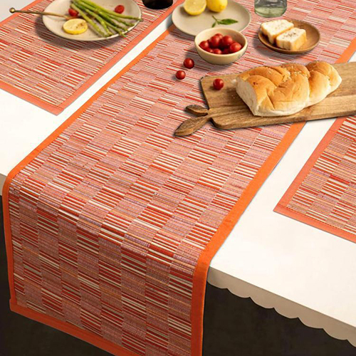 Orange Non Slip Place Mat - Color: As Per Requirement