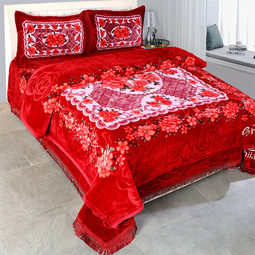 Modern Wedding Blanket Set - Color: As Per Requirement