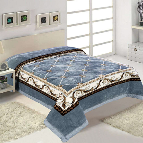 Blissful Semi Cloudy Soft Blanket - Fleece Wool Material, Full Size, Printed Pattern, Versatile Color Options