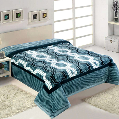 Blissful Semi Cloudy Soft Blanket - Fleece Wool Material, Full Size, Printed Pattern, Versatile Color Options