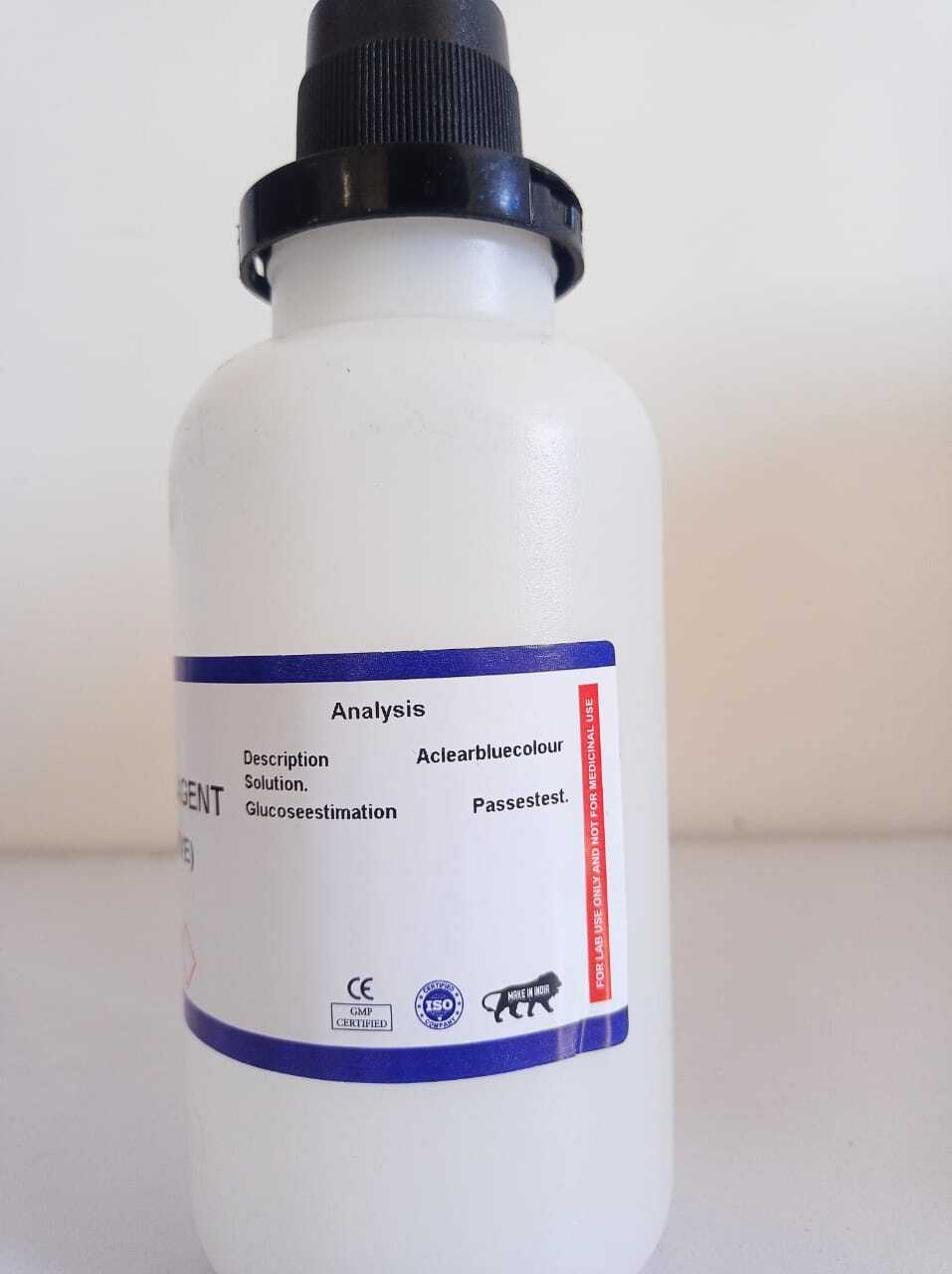 Benedict's Reagent (Quantitative) (500 Ml) - Glass Bottle, 500ml Volume, White Color | Accurate Detection, High Quality, Reliable Results, Reducing Sugar Test