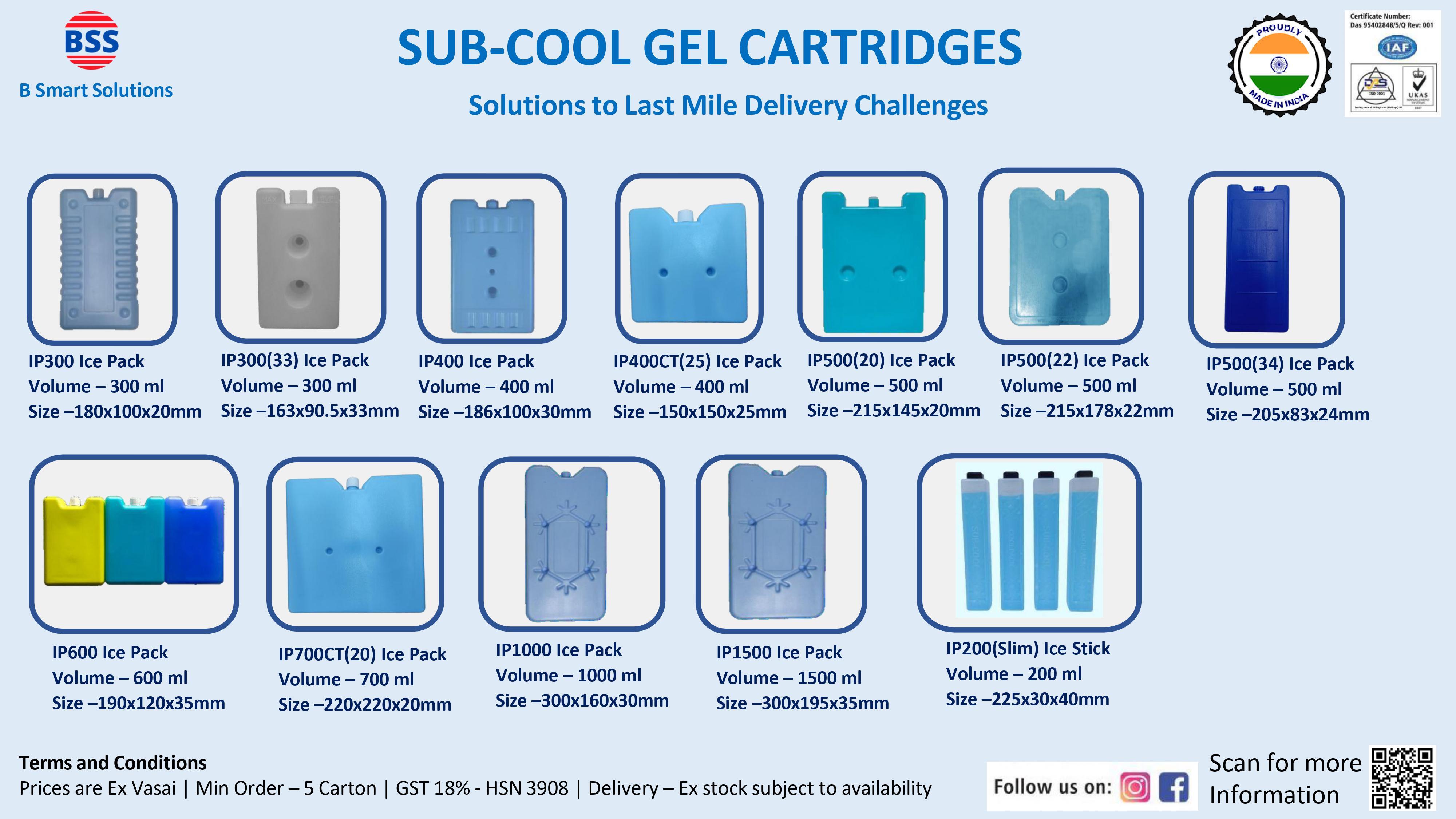 1000ml Hard Ice Pack