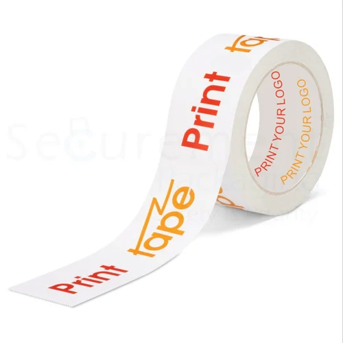 Logo Printed Packaging Tape - BOPP, 50 m Length, All Colors | Single-Sided Adhesive, Custom Designs, Enhanced Brand Visibility