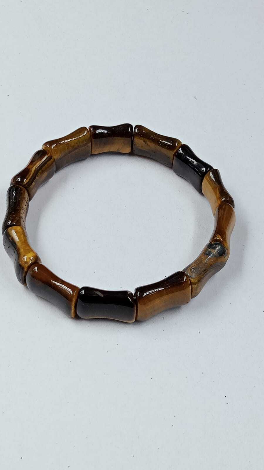 Tiger Eye Stone Bracelet - Stone Color: Natural