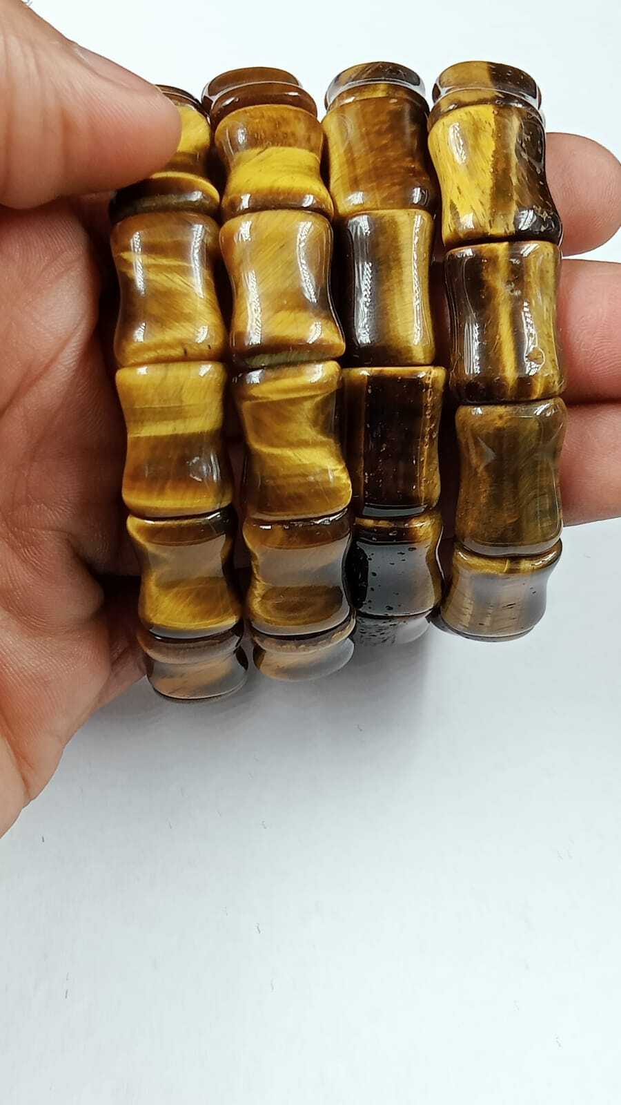 Tiger Eye Stone Bracelet - Stone Color: Natural