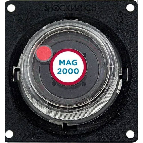 Shockwatch MAG 2000 - पुनर्सेट करने योग्य और पुन: उपयोग करने योग्य प्रभाव संकेतक