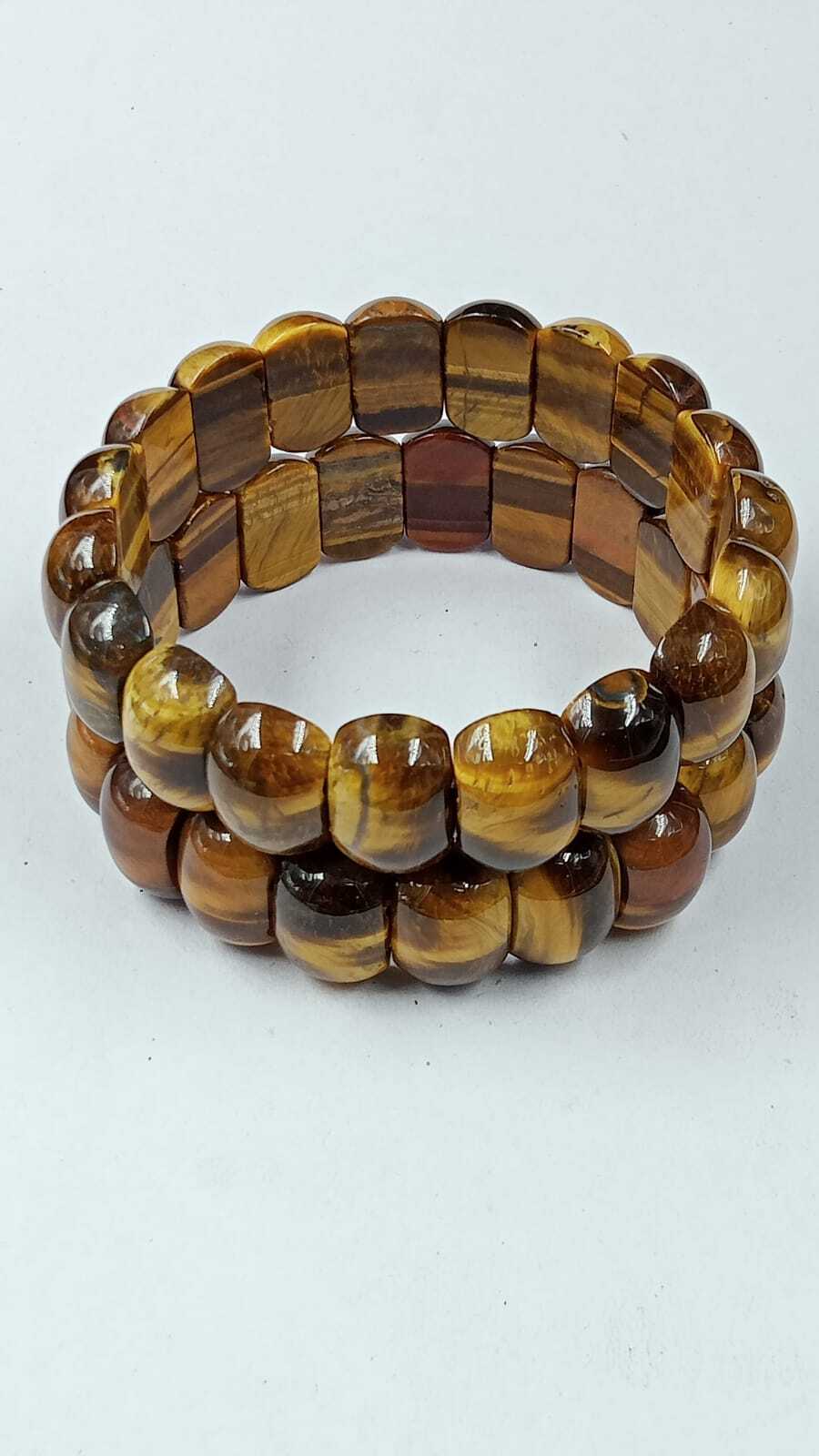 Tiger Eye Stone Beads Bracelet - Stone Type: Natural