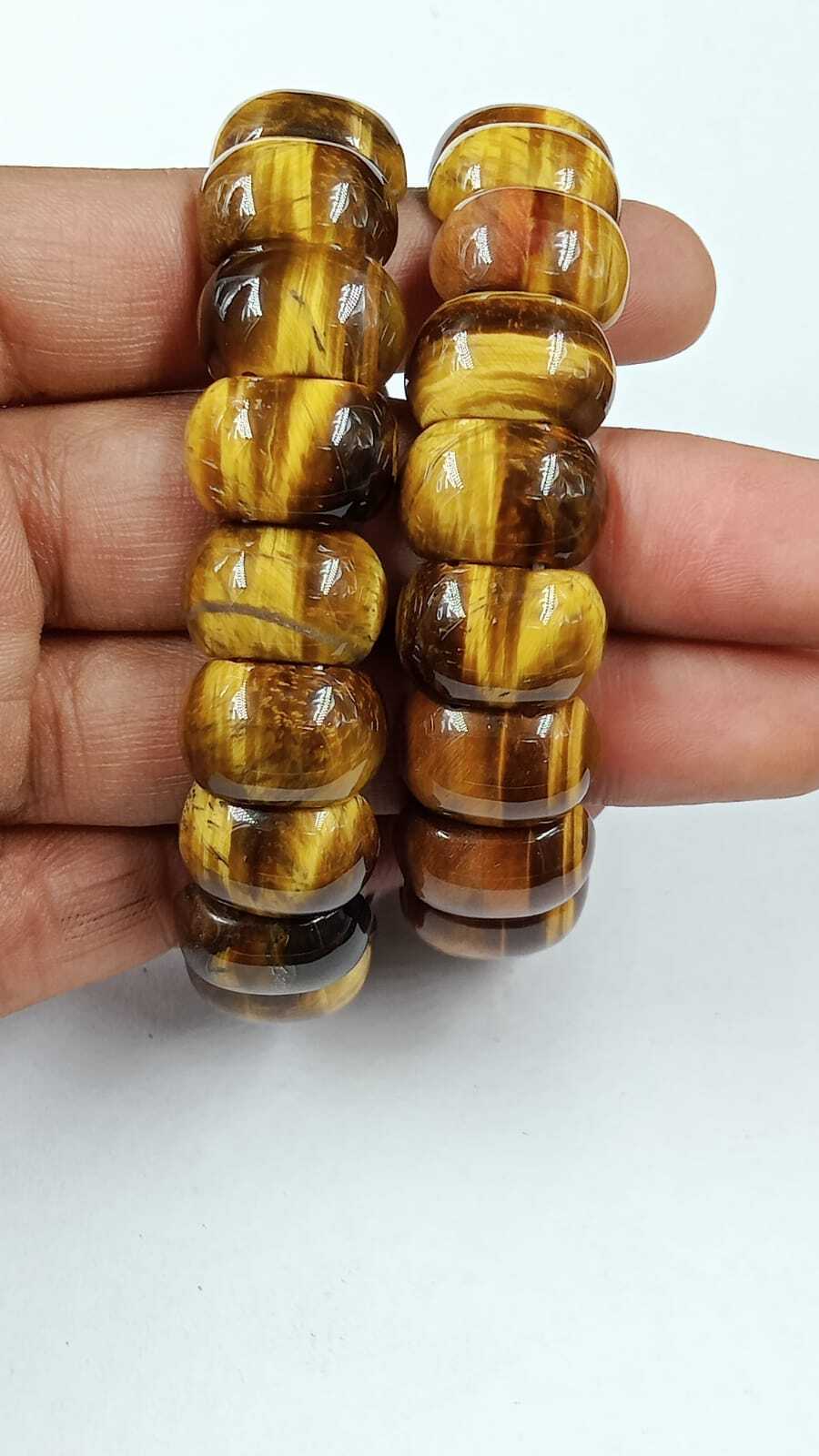 Tiger Eye Stone Beads Bracelet - Stone Type: Natural