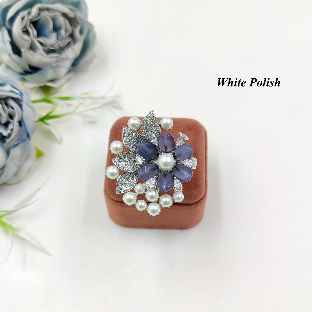 Modern American Diamond Ring - Imitation Jewelry, Available In Multiple Sizes, Elegant Accessory For Parties, Weddings, Anniversaries, Engagements