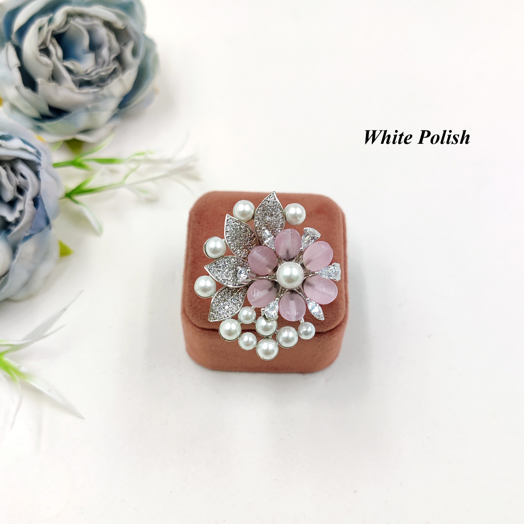 Modern American Diamond Ring - Imitation Jewelry, Available In Multiple Sizes, Elegant Accessory For Parties, Weddings, Anniversaries, Engagements