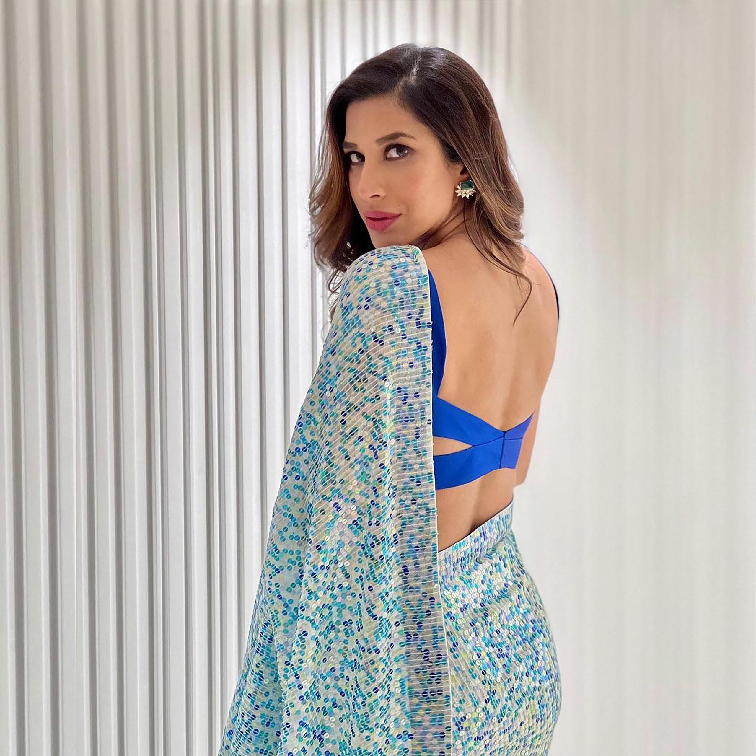 Georgette With Thread & Sequence Work. Saree